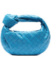 Jodie Intrecciato Small Tote Bag Blue - BOTTEGA VENETA - BALAAN 2