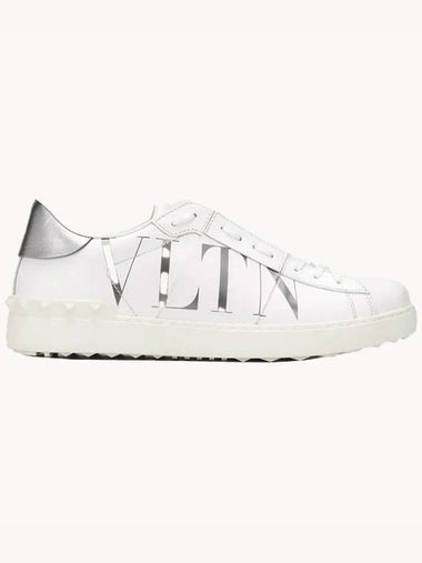 Rockstud Open Sneakers White Silver Tab VY2S0830PST F460 - VALENTINO - BALAAN 1