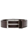 Saffiano Leather Belt Brown - PRADA - BALAAN 2