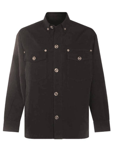 Men's Wool Blouson Jacket Black - VERSACE - BALAAN 1