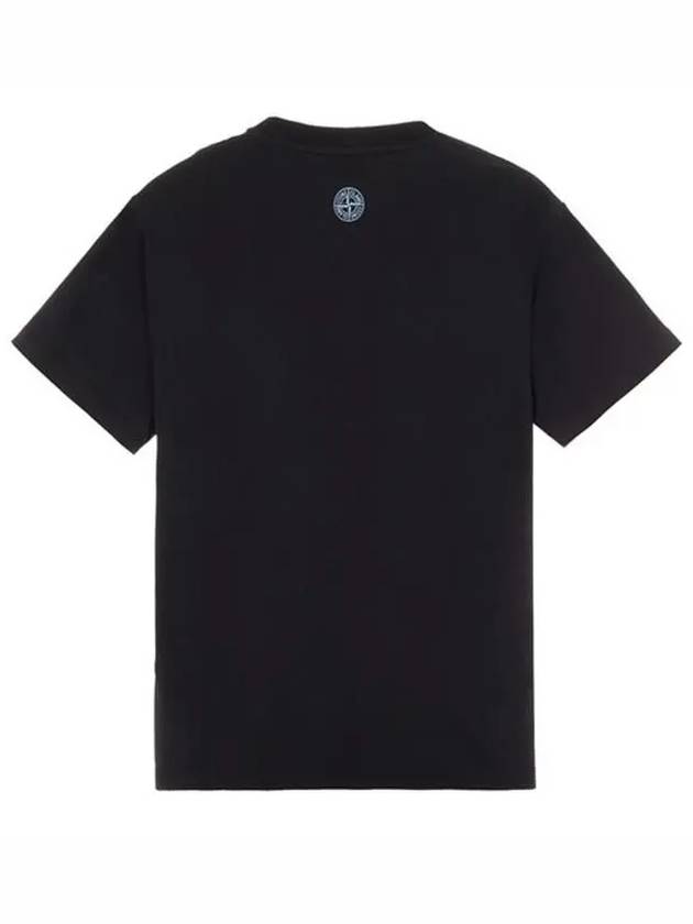 Motion Saturation One Garment Dyed Short Sleeve T-Shirt Black - STONE ISLAND - BALAAN 3