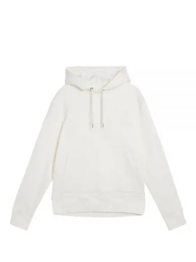 Chip Embroidered Logo Hoodie Cloud White - J.LINDEBERG - BALAAN 2