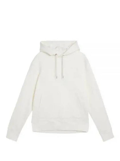 Chip Embroidered Logo Hoodie Cloud White - J.LINDEBERG - BALAAN 2