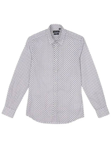 Dot Print Cotton Solid Shirt SH123 - IKALOOOK - BALAAN 1