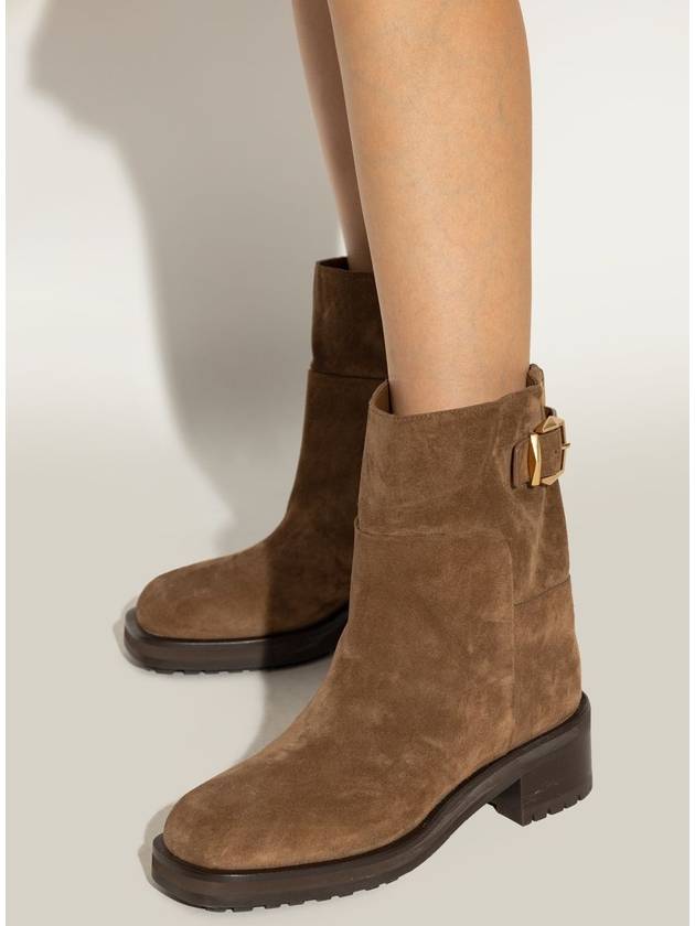 Jimmy Choo Suede Ankle Boots Brooklyn, Women's, Brown - JIMMY CHOO - BALAAN 2