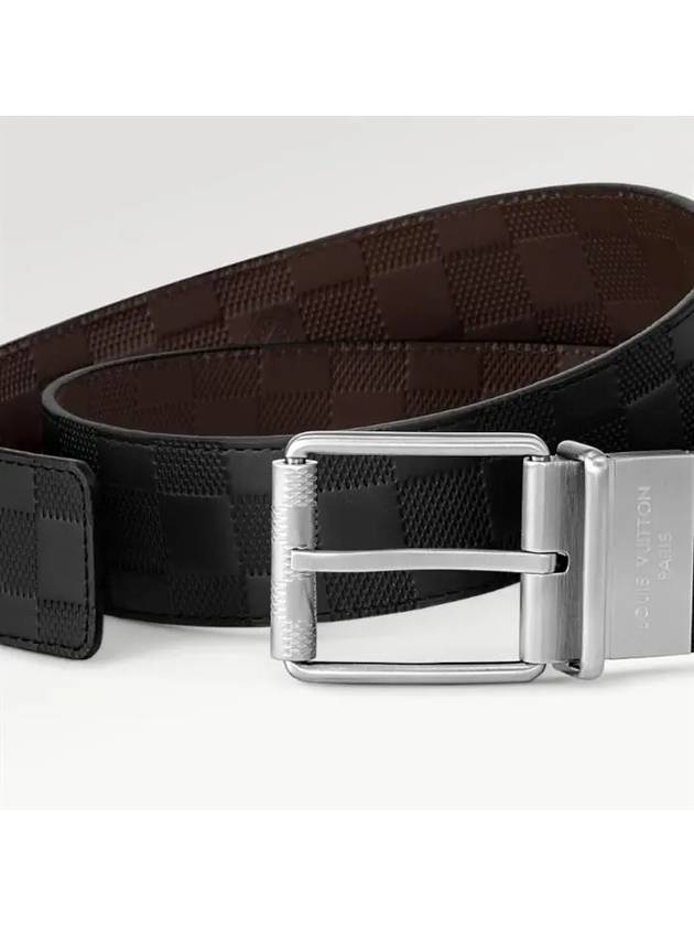 Damier Print Reversible 40mm Belt M9150U - LOUIS VUITTON - BALAAN 3