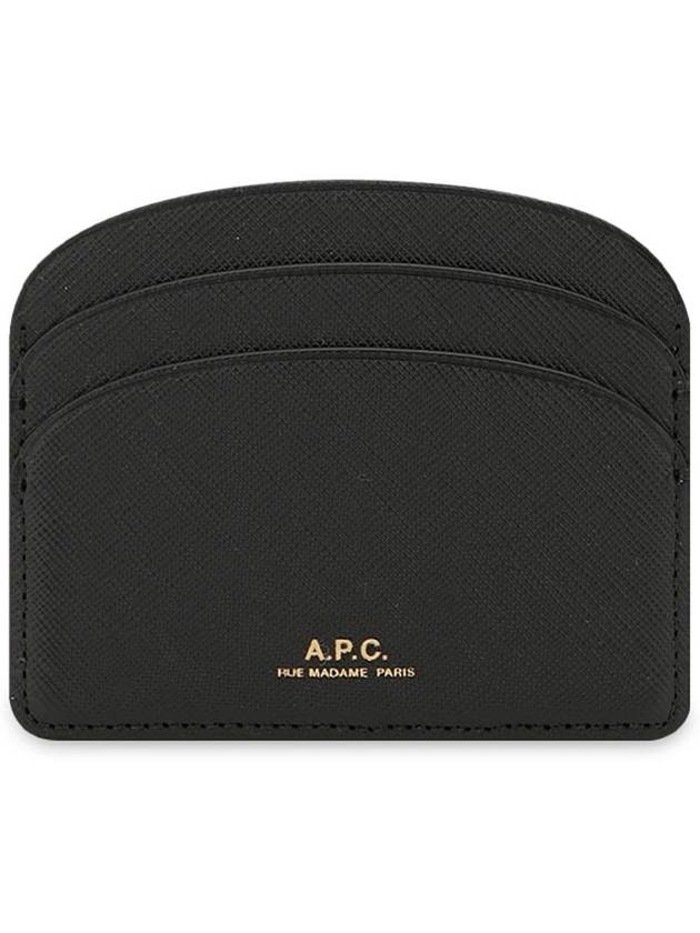 Demi Lune Card Wallet Black - A.P.C. - BALAAN 3