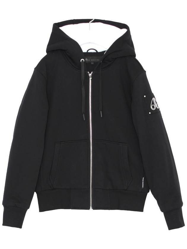 Classic Bunny 2 Zip Up Hoodie White Lining Black - MOOSE KNUCKLES - BALAAN 2