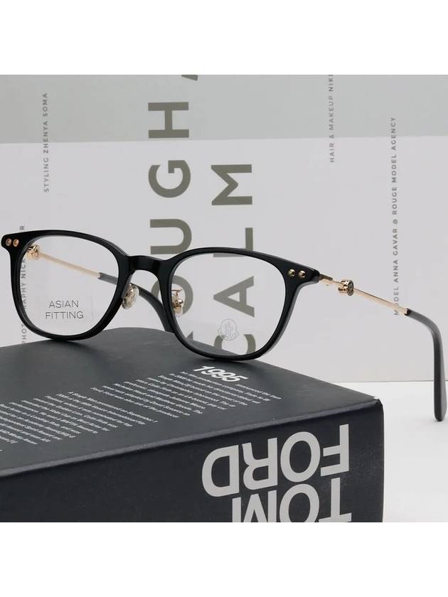 Glasses frame ML5141D 001 light horn rim Asian fit - MONCLER - BALAAN 2