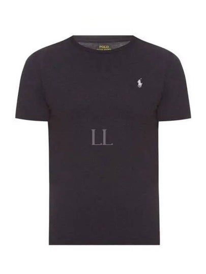 Embroidered Logo Cotton Short Sleeve T-Shirt Black - POLO RALPH LAUREN - BALAAN 2