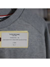 4-Bar Striped Cotton Long Sleeve T-Shirt Light Grey - THOM BROWNE - BALAAN 6