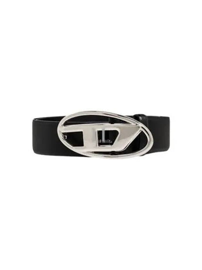 1DR Logo Buckle Leather Belt Black - DIESEL - BALAAN 2