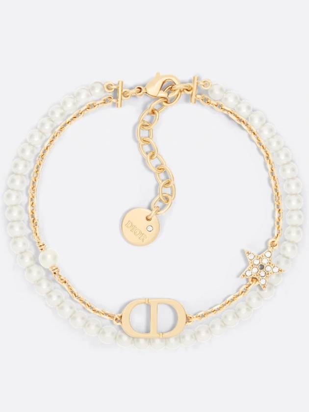 Petit CD Resin Pearls Bracelet Gold - DIOR - BALAAN 3