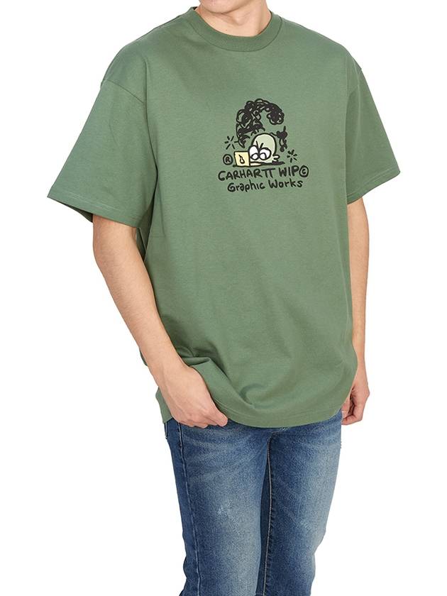 Graphic Works Short Sleeve T-Shirt Green - CARHARTT WIP - BALAAN 5