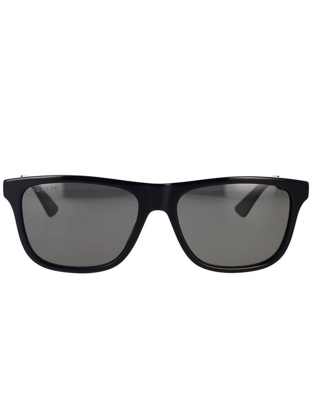 Eyewear Polarized Square Horn-Rim Sunglasses Black - GUCCI - BALAAN 2