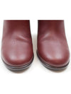 Burgundy leather CC ankle boots size 37 - CHANEL - BALAAN 5