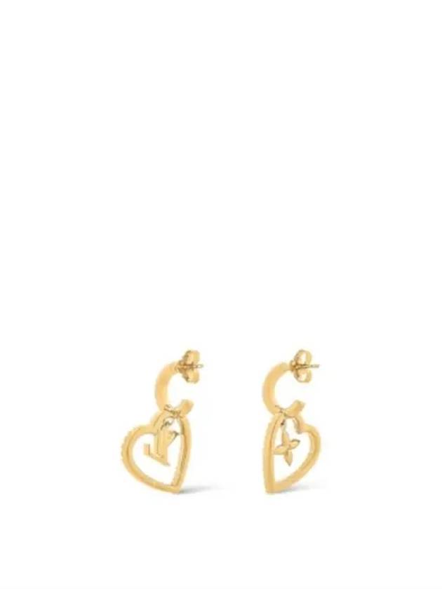 My LV Heart Earrings Gold - LOUIS VUITTON - BALAAN 4