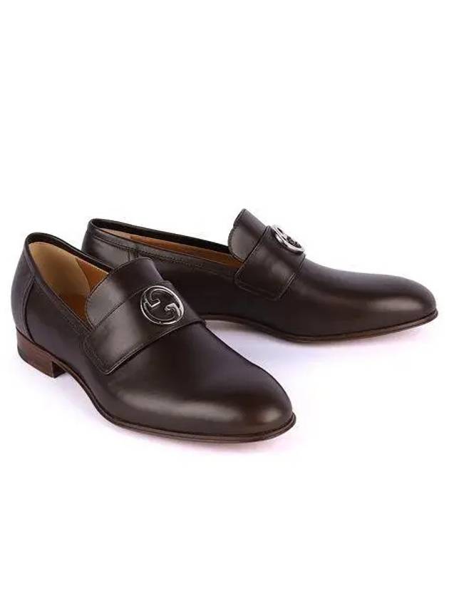 Interlocking G Leather Loafers Brown - GUCCI - BALAAN 2