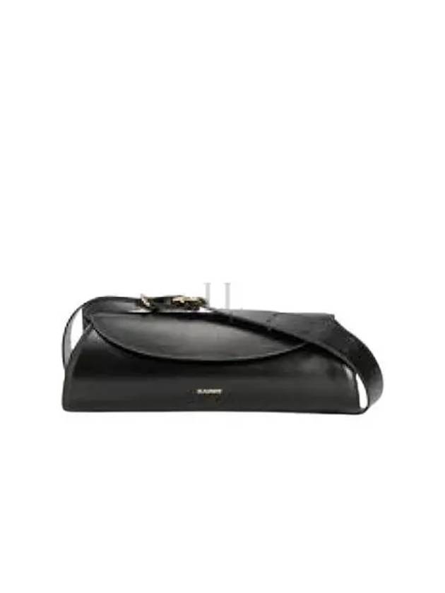 Cannolo Mini Leather Shoulder Bag Black - JIL SANDER - BALAAN 2