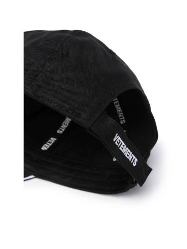 Double Anarchy Embroidered Ball Cap Black - VETEMENTS - BALAAN 3