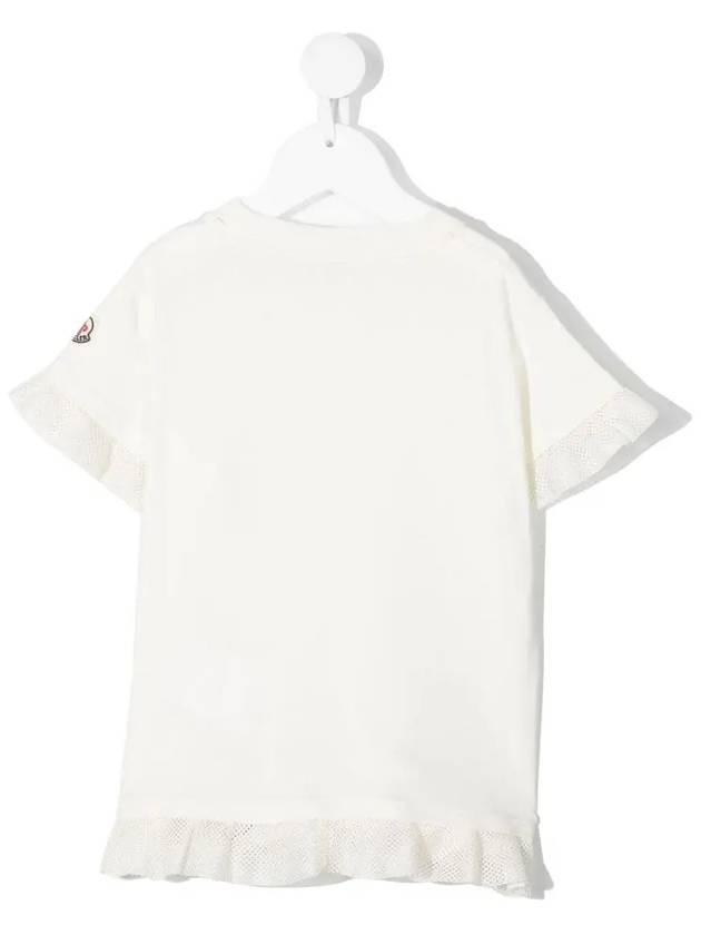 21SS Women’s Ruffle Tshirt White 8C757 10 83907 034 - MONCLER - BALAAN 3