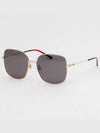 Eyewear Interlocking G Square Sunglasses Grey - GUCCI - BALAAN 5