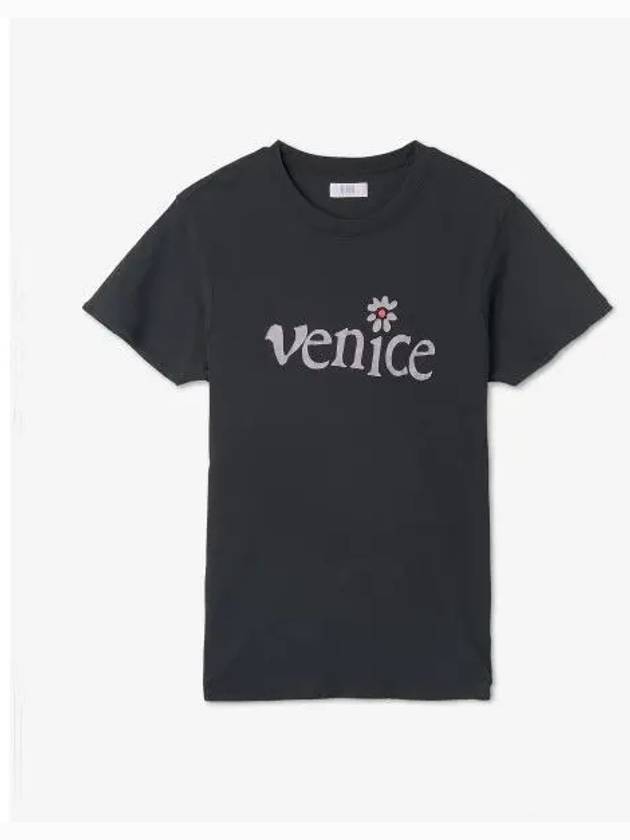 Venice logo short sleeve t shirt black 06T012BLACK - ERL - BALAAN 1