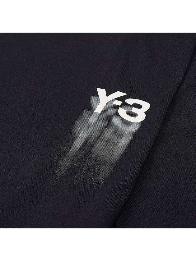 Graphic Long Sleeve T-Shirt Black - Y-3 - BALAAN 4