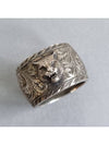 feline head silver ring - GUCCI - BALAAN 4