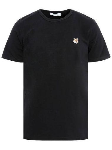 Fox Head Patch Classic Short Sleeve T-Shirt Black - MAISON KITSUNE - BALAAN 1