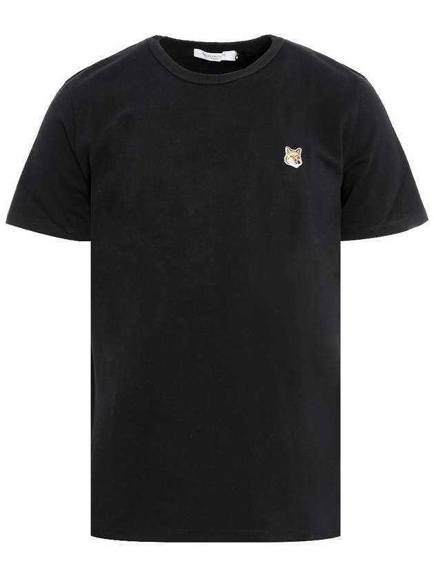 Fox Head Patch Classic Short Sleeve T-Shirt Black - MAISON KITSUNE - BALAAN 1