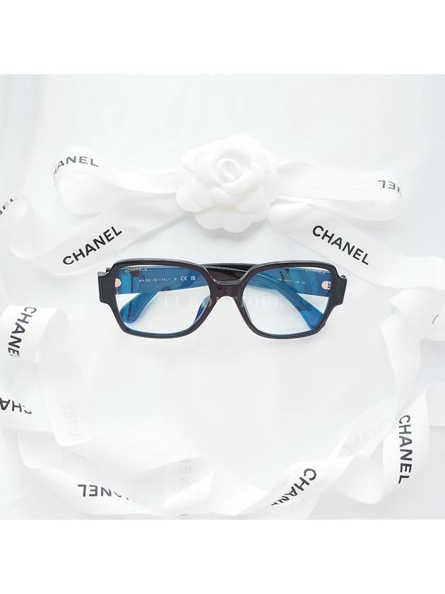 Eyewear CC Logo in Heart Square Eyeglasses Black - CHANEL - BALAAN 10