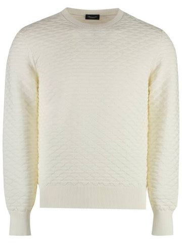 Drumohr Cotton Crew-Neck Sweater - DRUMOHR - BALAAN 1