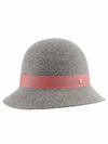 HAT51532 GM Etta Gray Melange Blossom Round Cloche Bucket Hat - HELEN KAMINSKI - BALAAN 1