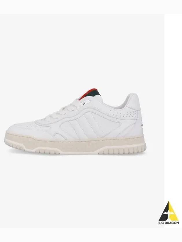 Re Web Leather Low Top Sneakers White - GUCCI - BALAAN 2