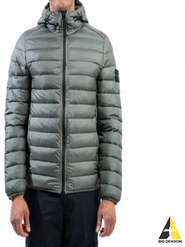 Loom Woven Chambers R Nylon Down TC Light Hoodie Down Jacket Green - STONE ISLAND - BALAAN 2