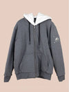 Classic Bunny Fur Zip-Up Hoodie Dark Grey - MOOSE KNUCKLES - BALAAN 2