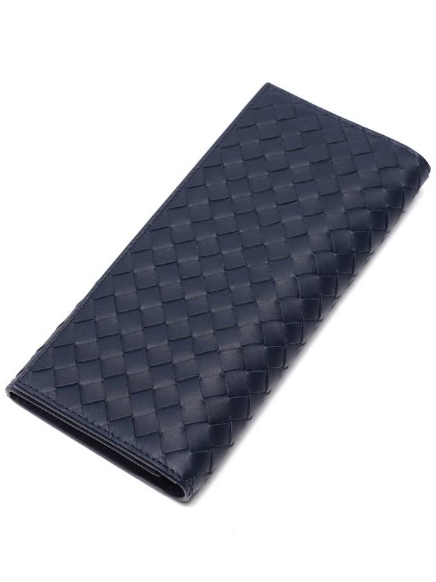 Intrecciato Continental Long Wallet Navy - BOTTEGA VENETA - BALAAN 6