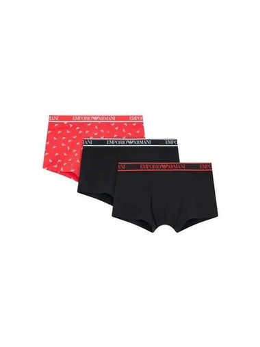 UNDERWEAR AVAILABLE MEN S TRIM LOGO BAND COTTON DROSE 3PACK MULTI - EMPORIO ARMANI - BALAAN 1