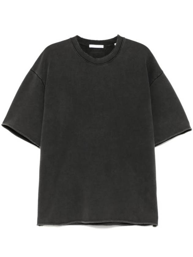 Garment Dyed Upstate Crew Neck Short Sleeve T-Shirt Black - HELMUT LANG - BALAAN 2