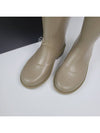 CC logo cowchalk rain boots dark beige - CHANEL - BALAAN 8