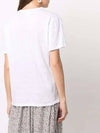 Zewel Logo Print Linen Short Sleeve T-Shirt White - ISABEL MARANT - BALAAN 6