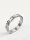 Number Logo Slim Ring Ring Silver Matte - MAISON MARGIELA - BALAAN 5