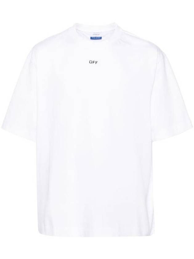 Logo Cotton Jersey Short Sleeve T-Shirt White - OFF WHITE - BALAAN 6