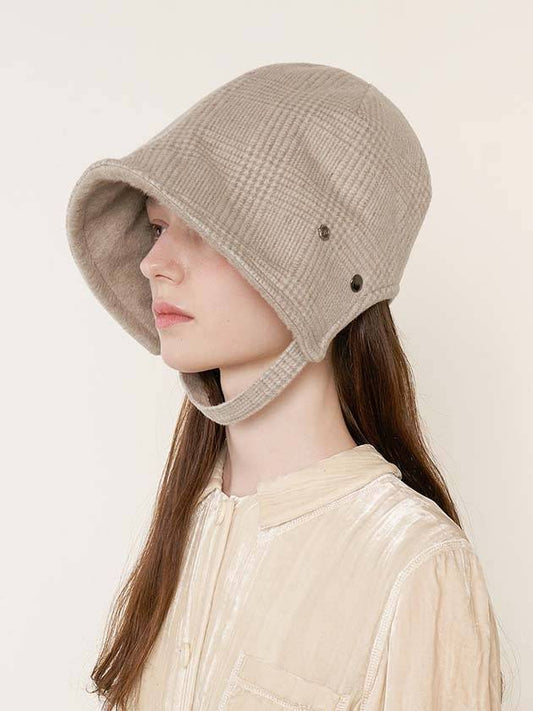 Strap Bonnet Alpaca Beige - BROWN HAT - BALAAN 2