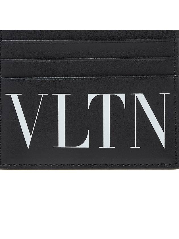 VLTN Logo Card Wallet Black - VALENTINO - BALAAN.