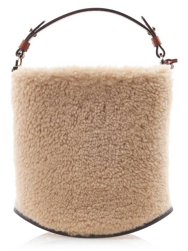 Pin Swing Wool Tote Bag Beige - DELVAUX - BALAAN 4