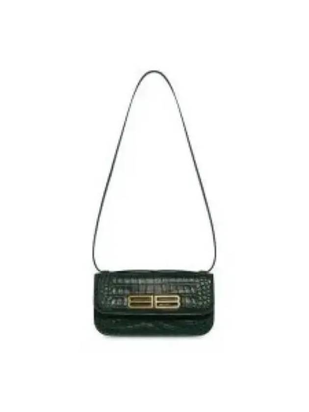 Gold BB Logo Shoulder Bag Green - BALENCIAGA - BALAAN 2