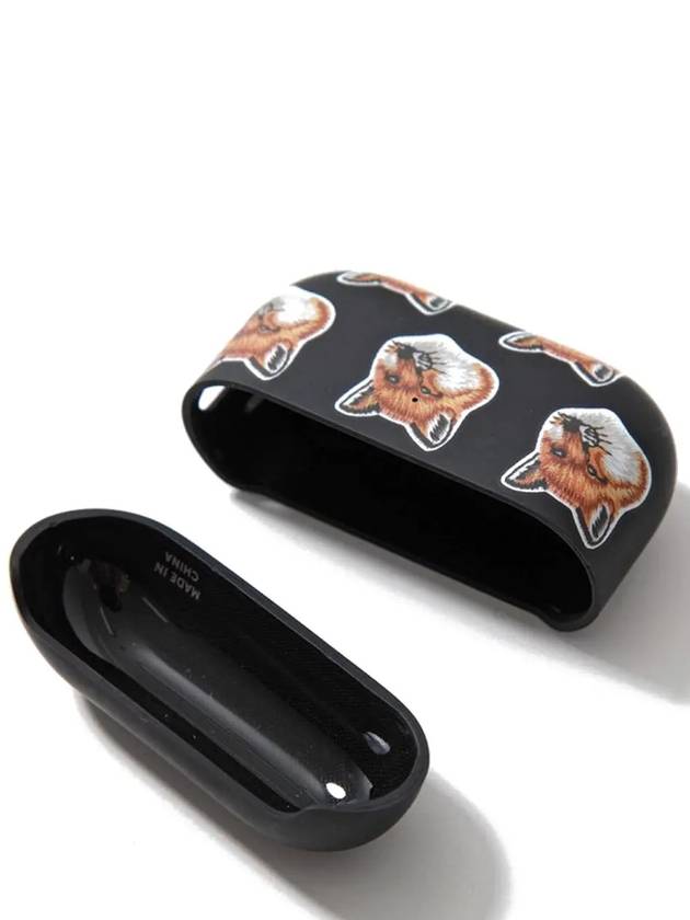 Fox Head Pattern AirPod Pro Case Black APPRO2BLKAOF P198 - MAISON KITSUNE - BALAAN 3