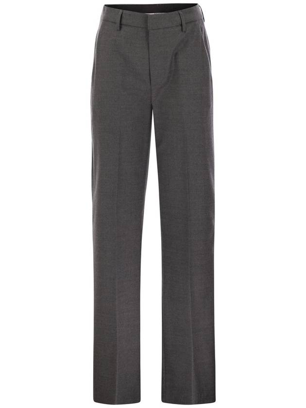 JANICE - Wide wool pants - DONDUP - BALAAN 1